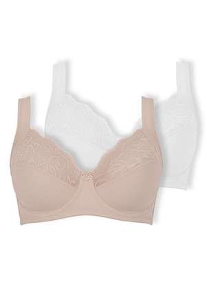 Kit com 2 Sutiãs com Aro e sem Bojo Dilady 123410 - DILADY