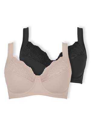 Kit com 2 Sutiãs com Aro e sem Bojo Dilady 123410 - DILADY