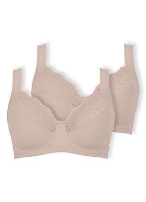 Kit com 2 Sutiãs com Aro e sem Bojo Dilady 123410 - DILADY