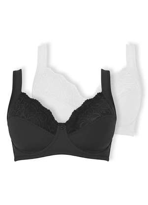 Kit com 2 Sutiãs com Aro e sem Bojo Dilady 123410 - DILADY