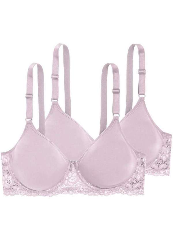 Triumph - Kit com 2 Sutiãs com Aro e sem Bojo W Triumph Brigitte 24785 Alvorada