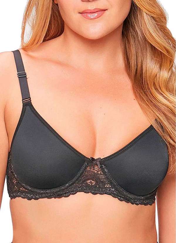 Triumph - Kit com 2 Sutiãs com Aro e sem Bojo W Triumph Brigitte 24785 Preto 2