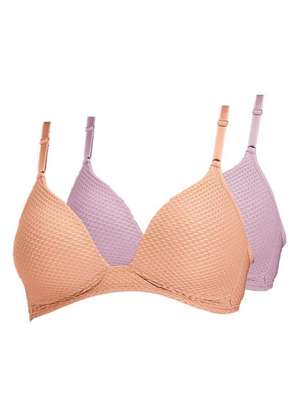 Kit com 2 Sutiãs sem Aro com Bojo Dilady 203101 - DILADY