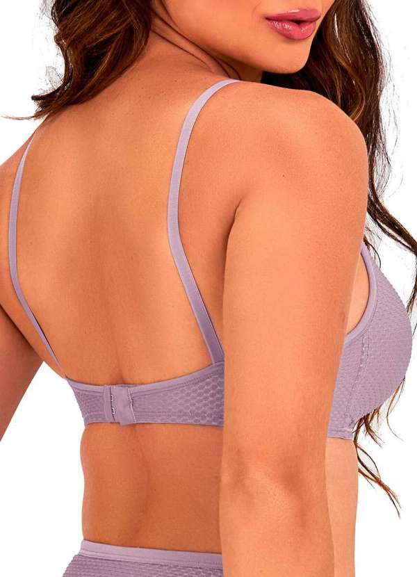 Dilady - Kit com 2 Sutiãs sem Aro com Bojo Dilady 203101 Chocolate-Rosa-Retro 5