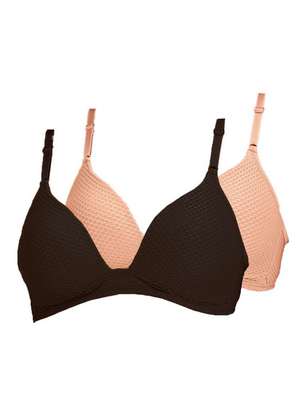 Kit com 2 Sutiãs sem Aro com Bojo Dilady 203101 - DILADY