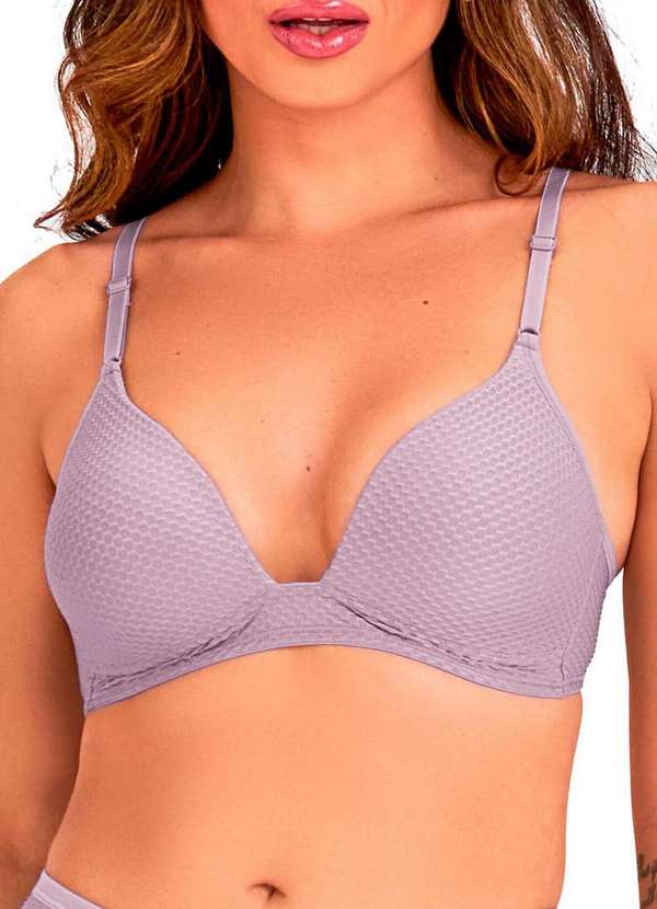 Dilady - Kit com 2 Sutiãs sem Aro com Bojo Dilady 203101 Preto-Rosa-Retro 4