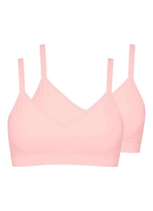 Liz - Kit com 2 Sutiãs sem Aro com Bojo Liz 51710 Taça B Blush