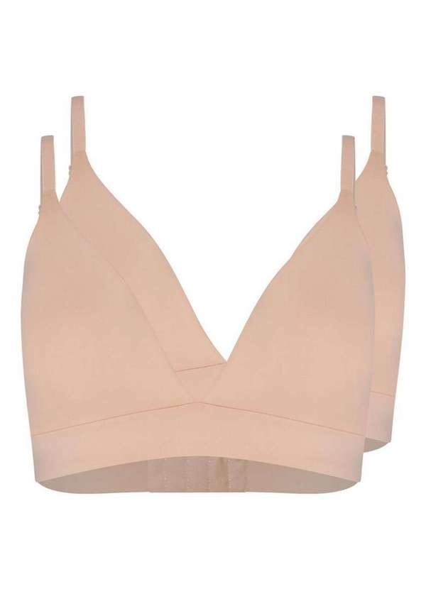 Hope - Kit com 2 Sutiãs sem Aro com Bojo Removível Hope 274840 Bege-Ballet