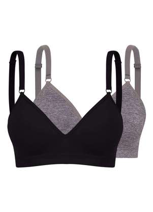 Kit com 2 Sutiãs sem Aro com Bojo Trifil 4935 Taça B - TRIFIL