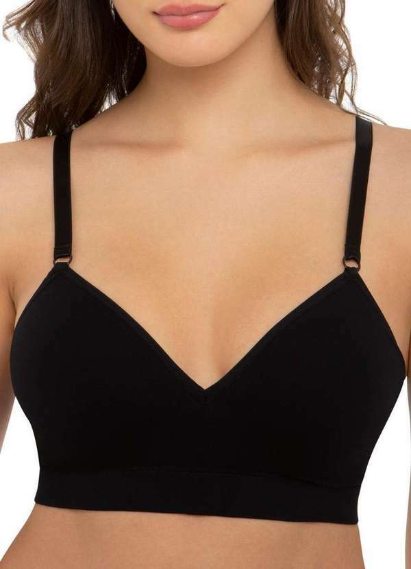 Trifil - Kit com 2 Sutiãs sem Aro com Bojo Trifil 4935 Taça B Preto-Mescla 2