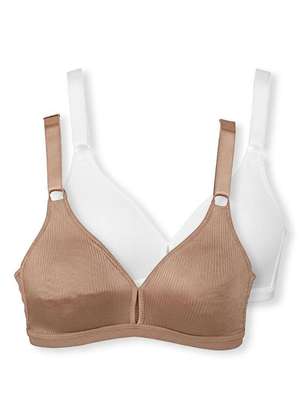 Kit com 2 Sutiãs sem Aro e sem Bojo Demillus 61196/61096 Taça B - DEMILLUS