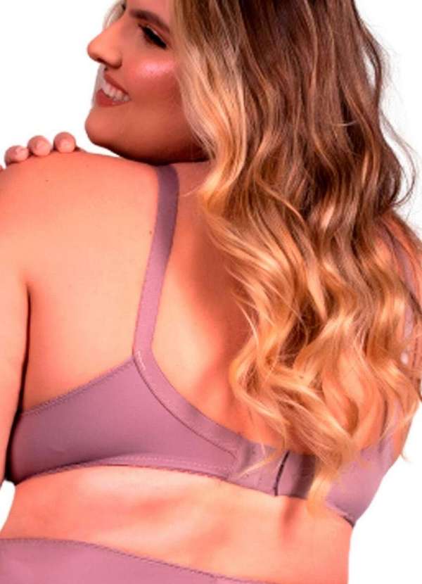 Duloren - Kit com 2 Sutiãs sem Aro e sem Bojo Duloren 111214 Taça B Castanho-Beringela 5