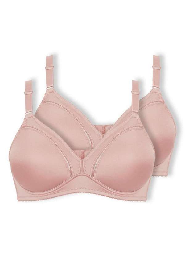 Duloren - Kit com 2 Sutiãs sem Aro e sem Bojo Duloren 111214 Taça B Castanho