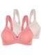 Duloren - Kit com 2 Sutiãs sem Aro e sem Bojo Duloren 111248 Taça B Argile-Rosé - variação: Argile-Rosé-Beige-Foncè