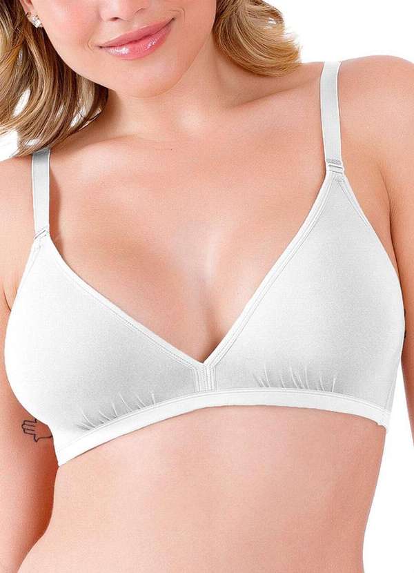 Love Secret - Kit com 2 Sutiãs sem Aro e sem Bojo Love Secret 899300 261-Preto-Branco 3