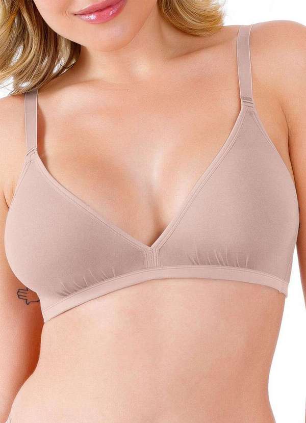 Love Secret - Kit com 2 Sutiãs sem Aro e sem Bojo Love Secret 899300 330-Branco-Chocolate 3