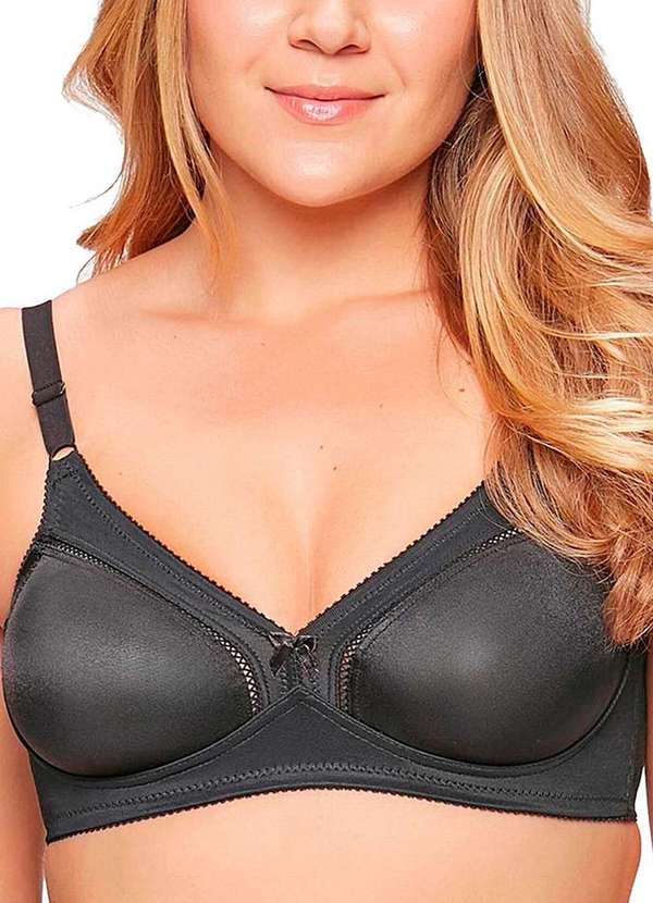 Triumph - Kit com 2 Sutiãs sem Aro e sem Bojo N Triumph Compliment 24353 Preto-Praliné 2