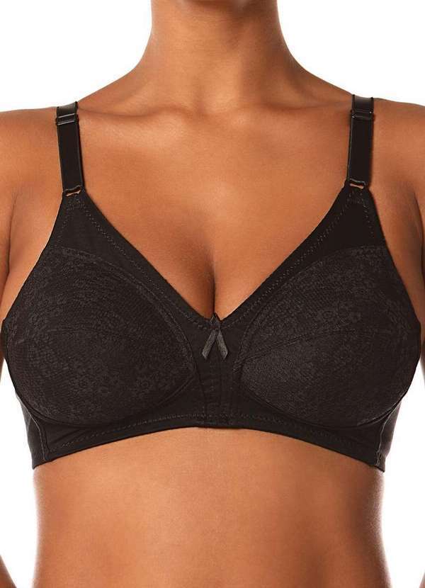 Demillus - Kit com 2 Sutiãs Sustentação Colonial Demillus 61383/78383 Taça B Bege-Rosado-Preto 4