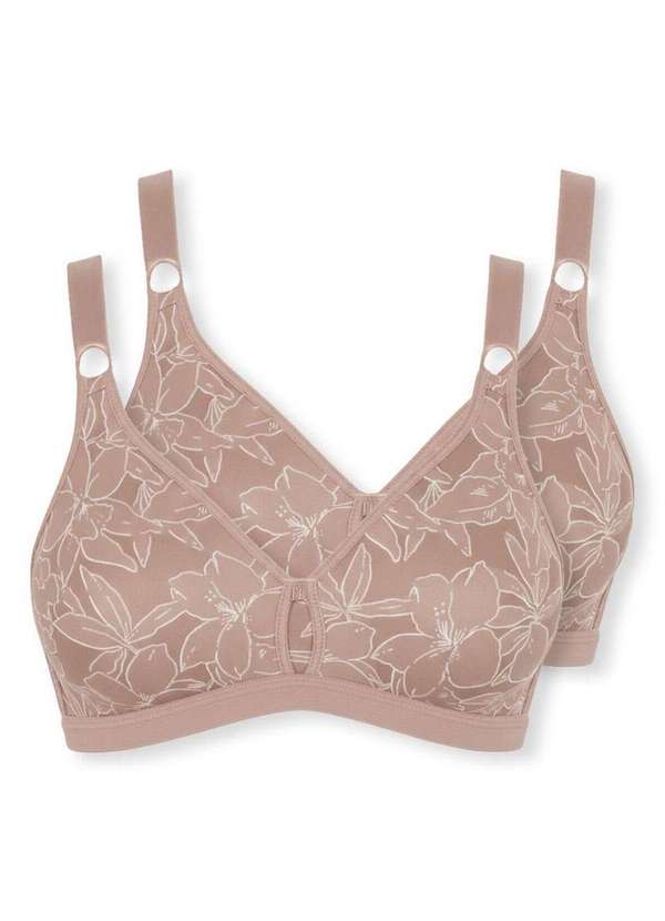 Demillus - Kit com 2 Sutiãs Sustentação Olimpo Anizete Demillus 61741 Taça B Bege-Rosado