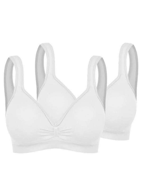 Trifil - Kit com 2 Top sem Aro com Bojo Trifil 3294 Branco