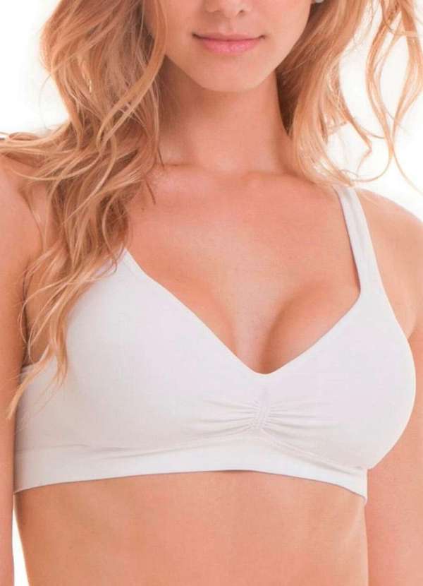 Trifil - Kit com 2 Top sem Aro com Bojo Trifil 3294 Macadâmia-Branco 3