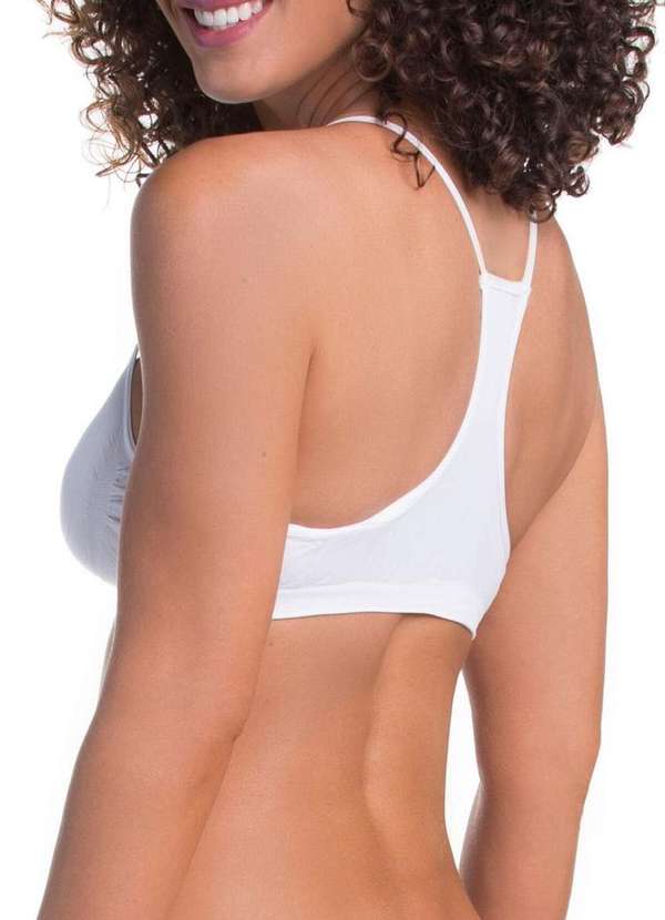 Trifil - Kit com 2 Tops Nadador sem Aro e sem Bojo Trifil 1155 Branco-Macadâmia 3