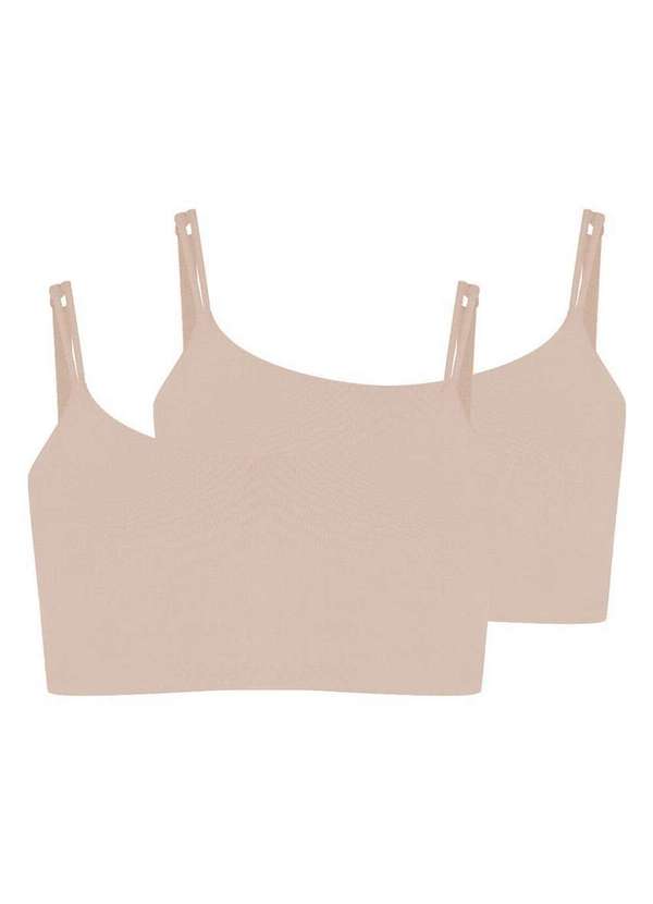 Hope - Kit com 2 Tops sem Aro com Bojo Removível Hope 2186 Ballet