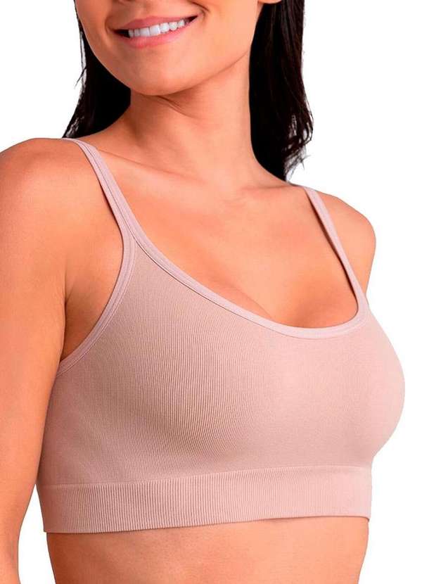 Lupo - Kit com 2 Tops sem Aro e sem Bojo Loba 41018-001 Branco-Natural 4