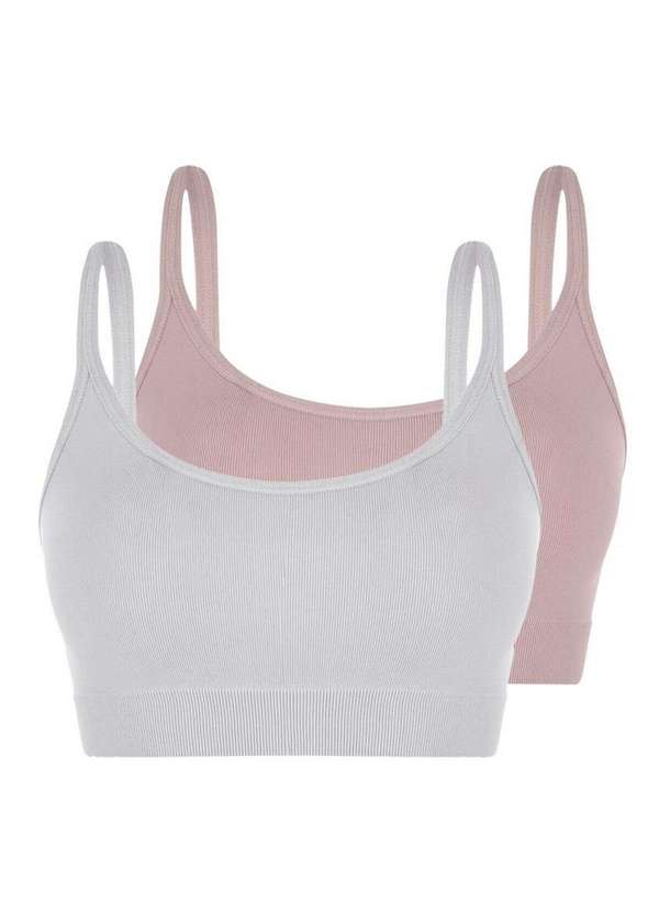 Lupo - Kit com 2 Tops sem Aro e sem Bojo Loba 41018-001 Branco-Nude