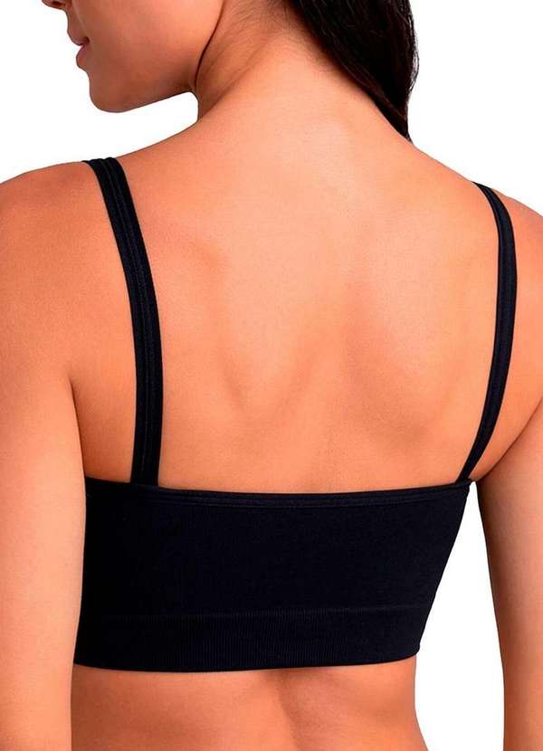 Lupo - Kit com 2 Tops sem Aro e sem Bojo Loba 41018-001 Preto 3