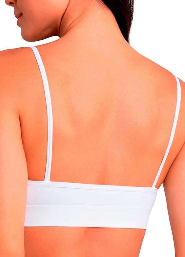 Lupo - Kit com 2 Tops sem Aro e sem Bojo Loba 41100-001 Branco-Preto 3