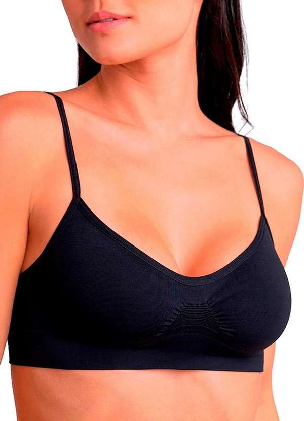 Lupo - Kit com 2 Tops sem Aro e sem Bojo Loba 41100-001 Branco-Preto 4