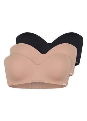 Kit com 3 Sutiã Bustiê com Aro e Bojo Hope 2083 Taça B - HOPE