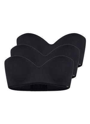 Kit com 3 Sutiã Bustiê com Aro e Bojo Hope 2083 Taça B - HOPE