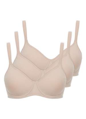 Kit com 3 Sutiã com Aro e sem Bojo W Triumph Shape 24814 Taça B - TRIUMPH