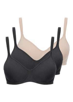 Kit com 3 Sutiã com Aro e sem Bojo W Triumph Shape 24814 Taça B - TRIUMPH