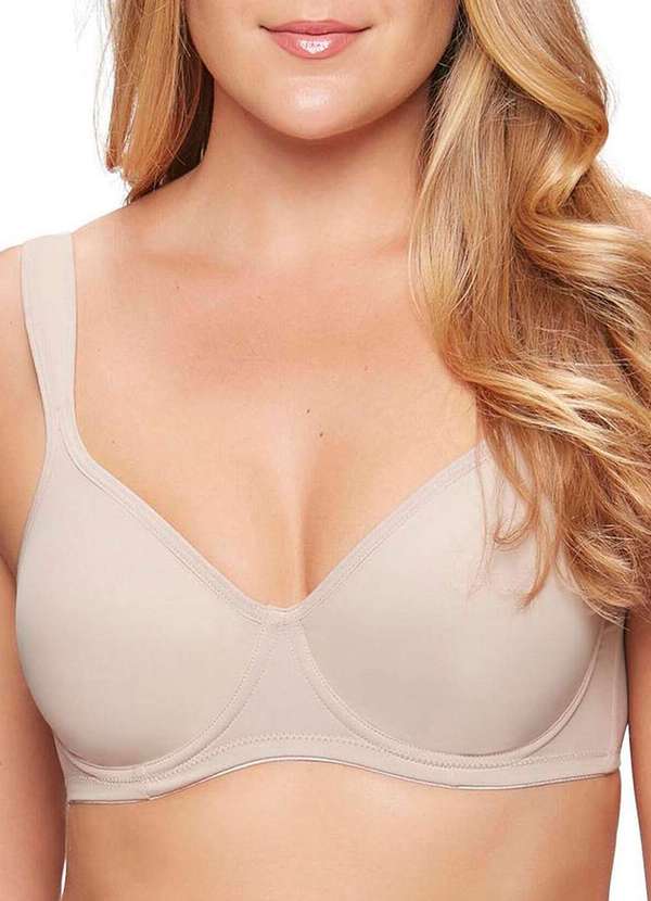 Triumph - Kit com 3 Sutiã com Aro e sem Bojo W Triumph Shape 24814 Taça B Preto-Mink 4