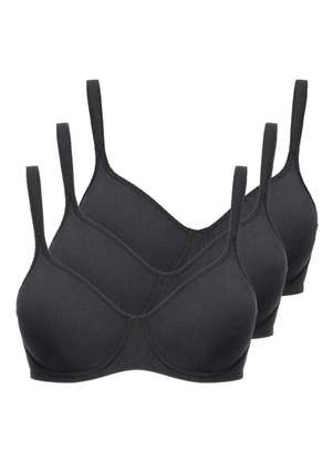 Kit com 3 Sutiã com Aro e sem Bojo W Triumph Shape 24814 Taça B - TRIUMPH