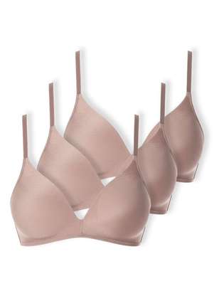 Kit com 3 Sutiã sem Aro com Bojo Paraíso Demillus 63476 - DEMILLUS