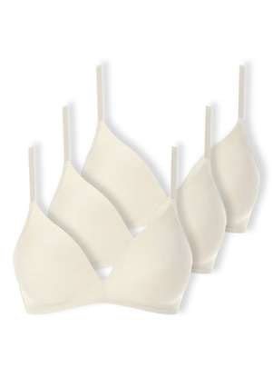 Kit com 3 Sutiã sem Aro com Bojo Paraíso Demillus 63476 - DEMILLUS