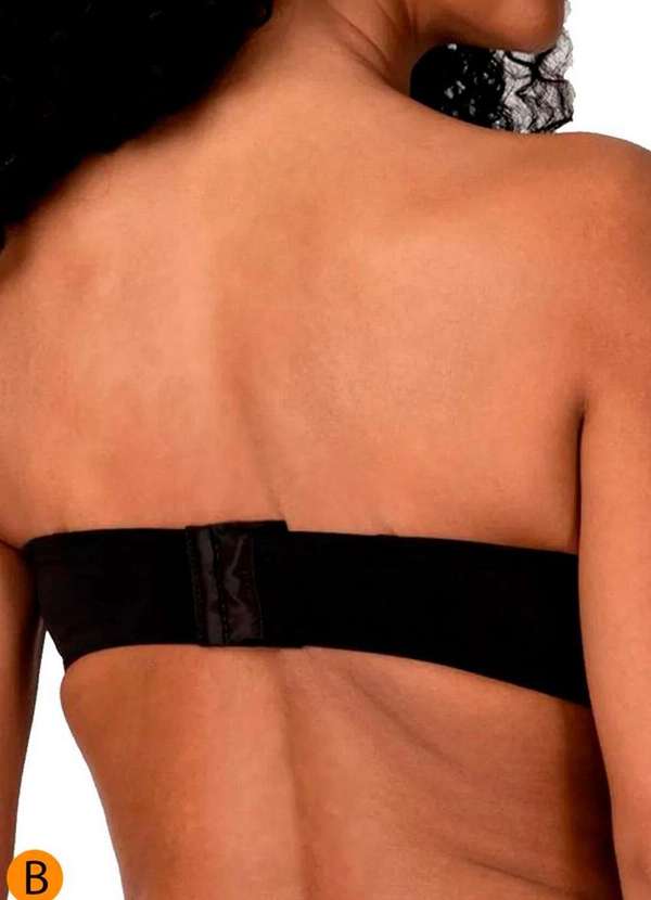 Liz - Kit com 3 Sutiãs Bustiê com Aro e Bojo Liz 51803 Taça B Sepia-Preto 5