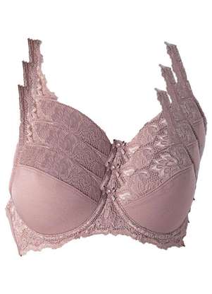 Kit com 3 Sutiãs com Aro e Bojo Iridien Demillus 65204 Taça B - DEMILLUS