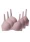 Liz - Kit com 3 Sutiãs com Aro e Bojo Liz 51809 Taça B Sepia-Blush - variação: Blush