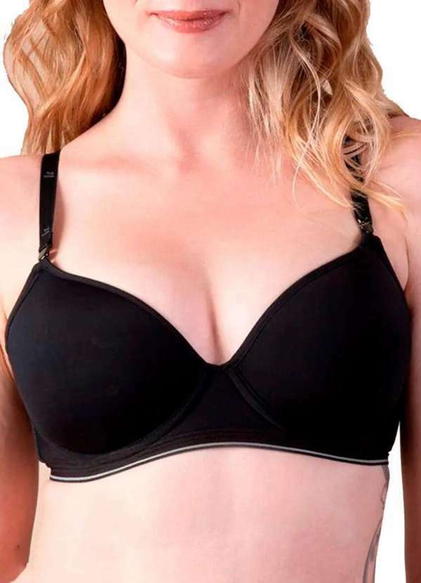 Liz - Kit com 3 Sutiãs com Aro e Bojo Liz 51818 Taça B Blush-Preto 4