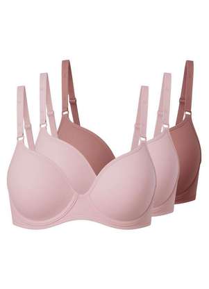 Kit com 3 Sutiãs com Aro e Bojo Liz 51818 Taça B - LIZ