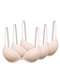 Hope - Kit com 3 Sutiãs com Aro e Bojo Push Up Hope 2384 Taça B Camurça-Branco - variação: Bege-Ballet