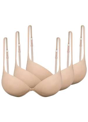 Kit com 3 Sutiãs com Aro e Bojo Push Up Hope 2384 Taça B - HOPE