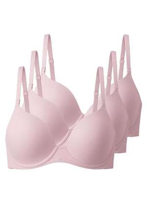 Kit com 3 Sutiãs com Aro e Bojo Push Up Liz 51805 Taça C - LIZ