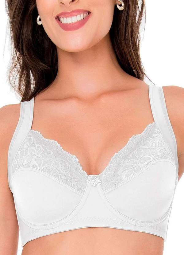 Dilady - Kit com 3 Sutiãs com Aro e sem Bojo Dilady 123410 Branco 2