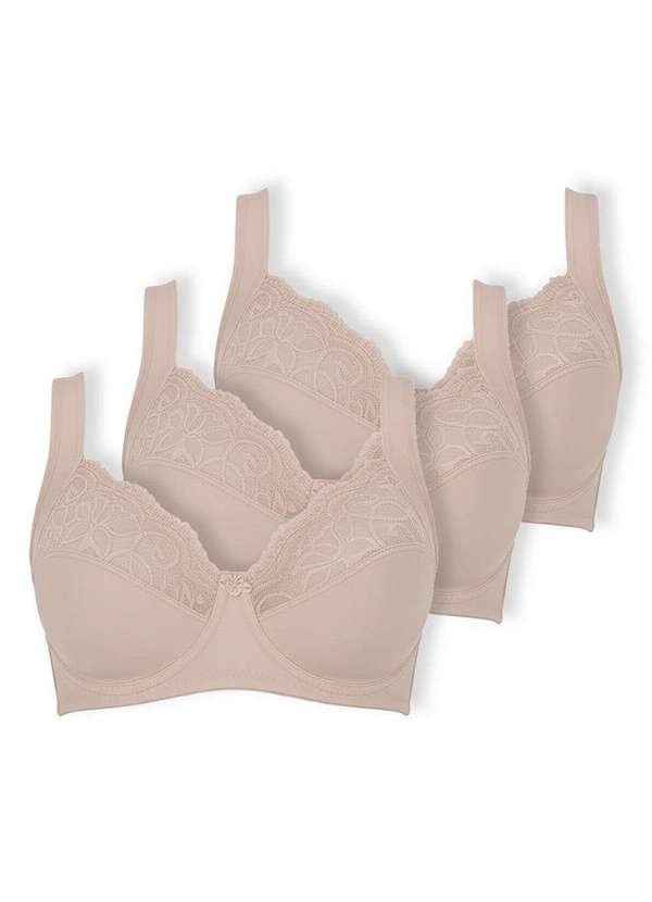 Dilady - Kit com 3 Sutiãs com Aro e sem Bojo Dilady 123410 Chocolate